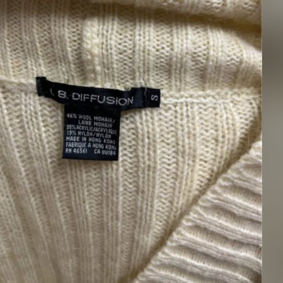 I. B. Diffusion Women’s Wool Off White Sweater New Size S - Picture 4 of 4